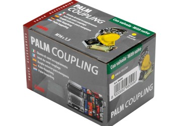 ΧΟΥΦΤΑ ΑΕΡΟΣ (ΠΑΛΜ ΖΕΥΞΗΣ) ΜΕ ΒΑΛΒΙΔΑ M16x1,5 ΚΙΤΡΙΝΗ PALM COUPLING LAMPA - 1 TEM.