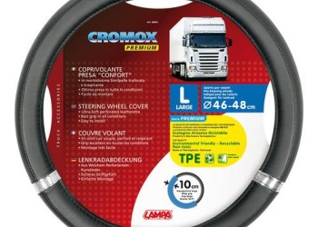 ΚΑΛΥΜΜΑ ΤΙΜΟΝΙΟΥ ΦΟΡΤΗΓΟΥ CROMOX (L) 46-48cm (ΜΑΥΡΟ/ΧΡΩΜΙΟ/ΟΙΚΟΛΟΓΙΚΟ/ΑΟΣΜΟ)