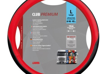 ΚΑΛΥΜΜΑ ΤΙΜΟΝΙΟΥ ΦΟΡΤΗΓΟΥ CLUB PREMIUM L 46/48 cm ΚΟΚΚΙΝΟ/ΜΑΥΡΟ ΑΠΟ ΑΟΣΜΟ, ΜΗ ΤΟΞΙΚΟ, ΟΙΚΟΛΟΓΙΚΟ ΚΑΙ ΑΝΑΚΥΚΛΩΣΙΜΟ TPE ΘΕΡΜΟΠΛΑΣΤΙΚΟ ΕΛΑΣΤΟΜΕΡΕΣ LAMPA - 1 ΤΕΜ.