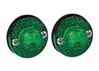 Φώτα Ογκου Φορτηγού 24V 1 Led 2τεμ Πράσινα V-1
