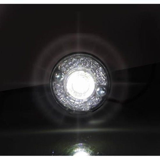 Φώτα Ογκου Φορτηγού 24V 1 Led 2τεμ Λευκά F-12