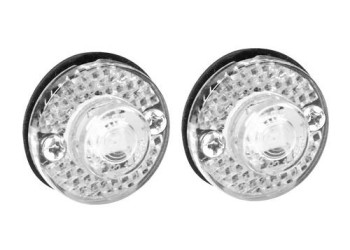 Φώτα Ογκου Φορτηγού 24V 1 Led 2τεμ Λευκά F-12