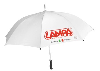 ΟΜΠΡΕΛΑ ΛΕΥΚΗ ΜΕ LOGO LAMPA