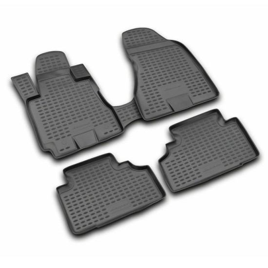 ΜΑΡΚΕ ΠΑΤΑΚΙΑ ΣΕ ΣΚΑΦΗ TPE ΛΑΣΤΙΧΟ ΓΙΑ NISSAN NAVARA D40 2010+  ΣΕ ΜΑΥΡΟ ΧΡΩΜΑ NOVLINE - 4 ΤΕΜ