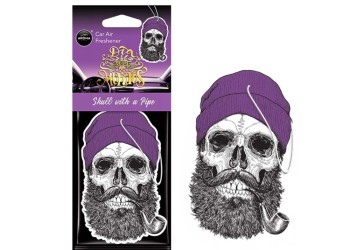 Amio - ΑΡΩΜΑΤΙΚΟ ΚΡΕΜΑΣΤΟ AROMA CAR MUERTOS SKULL WITH A PIPE CORAL STUFF - 1 TEM. (A10381/AM)