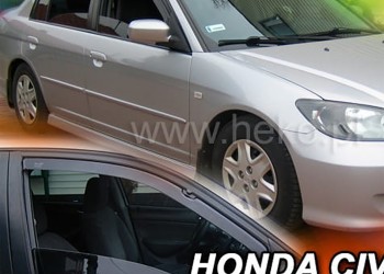 ΑΝΕΜΟΘΡΑΥΣΤΕΣ ΓΙΑ HONDA CIVIC VII 4D SEDAN 2001-2005 ΖΕΥΓΑΡΙ ΑΠΟ ΕΥΚΑΜΠΤΟ ΦΙΜΕ ΠΛΑΣΤΙΚΟ HEKO - 2 ΤΕΜ.