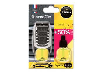 Amio - ΑΡΩΜΑΤΙΚΟ ΑΕΡΑΓΩΓΟΥ AROMA SUPREME DUO +50% ΒΑΝΙΛΙΑ - 1 ΤΕΜ. (A92251/AM)