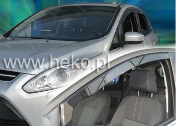 ΑΝΕΜΟΘΡΑΥΣΤΕΣ ΓΙΑ FORD C-MAX 5D 2011-2019 / GRAND C-MAX 5D 2011-2019 ΖΕΥΓΑΡΙ ΑΠΟ ΕΥΚΑΜΠΤΟ ΦΙΜΕ ΠΛΑΣΤΙΚΟ HEKO - 2 ΤΕΜ.