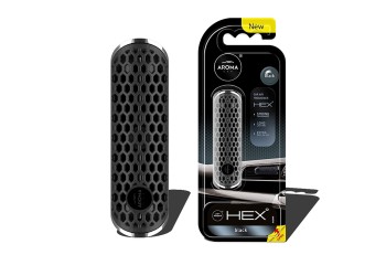 Amio - ΑΡΩΜΑΤΙΚΟ (ΚΡΕΜΑΣΤΟ ή ΑΕΡΑΓΩΓΟΥ) AROMA FANCY SHAPES HEX – BLACK – 1 ΤΕΜ. (A83575/AM)