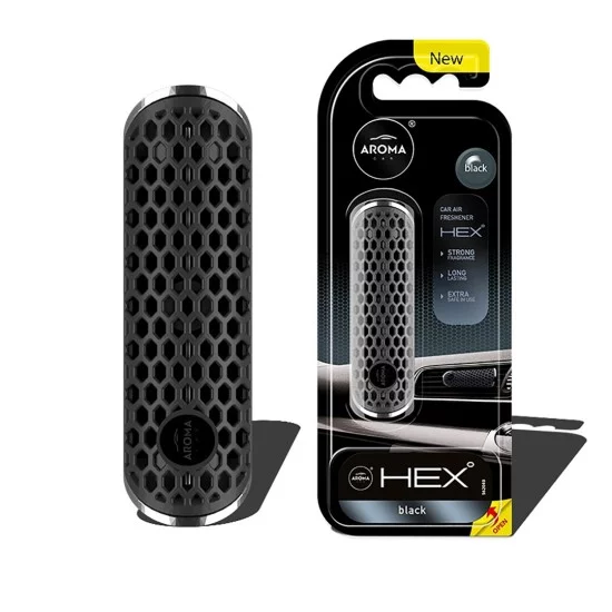 Amio - ΑΡΩΜΑΤΙΚΟ (ΚΡΕΜΑΣΤΟ ή ΑΕΡΑΓΩΓΟΥ) AROMA FANCY SHAPES HEX – BLACK – 1 ΤΕΜ. (A83575/AM)