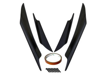 ΔΙΑΚΟΣΜΗΤΙΚΑ ΦΤΕΡΑ SPOILER ΠΡΟΦΥΛΑΚΤΗΡΑ ΜΑΥΡΑ CANARDS 2ΤΕΜ.