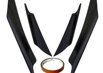 ΔΙΑΚΟΣΜΗΤΙΚΑ ΦΤΕΡΑ SPOILER ΠΡΟΦΥΛΑΚΤΗΡΑ ΜΑΥΡΑ CANARDS 2ΤΕΜ.