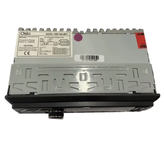 RADIO 1 DIN DUAL USB/FM/SD/MP3/WMA/BLUETOOTH 180W ΜΕ ΕΠΙΛΟΓΗ ΦΩΤΙΣΜΟΥ 3 ΧΡΩΜΑΤΩΝ & ΧΕΙΡΙΣΤΗΡΙΟ OSIO - 1 τεμ.