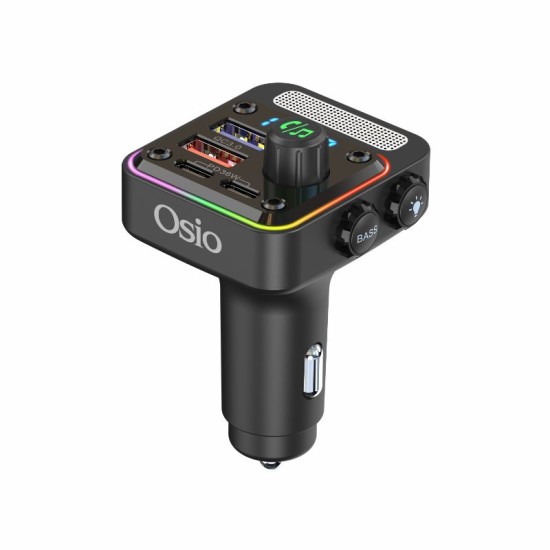 FM TRANSMITTER ΑΝΑΠΤΗΡΑ 12V ΜΕ BLUETOOTH OFT-4260BT ΦΟΡΤΙΣΤΗ USB TYPE-A + USB TYPE-C OSIO