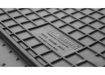 Cik - ΜΑΡΚΕ ΠΑΤΑΚΙΑ ΣΕ ΣΚΑΦΗ ΛΑΣΤΙΧΟ ΓΙΑ OPEL ADAM 2013-2019 ΣΕ ΜΑΥΡΟ ΧΡΩΜΑ ΜΕ ΚΟΥΜΠΩΜΑΤΑ - 4 ΤΕΜ. (RM.OP.0003/CK)