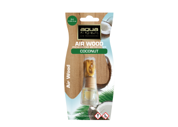 Aqua - ΑΡΩΜΑΤΙΚΟ ΑΥΤΟΚΙΝΗΤΟΥ ΚΡΕΜΑΣΤΟ ΜΠΟΥΚΑΛΑΚΙ ΜΕ ΑΡΩΜΑ ΚΑΡΥΔΑ (COCONUT) AIR WOOD AQUA - 1 TEM. (10-455/AQ)