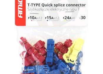 Amio - ΚΛΕΦΤΗΣ ΡΕΥΜΑΤΟΣ ΑΠΟ ΚΑΛΩΔΙΟ (12ΤΕΜ. ΚΟΚΚΙΝΟ 10A - 12ΤΕΜ. ΜΠΛΕ 15A - 6ΤΕΜ. ΚΙΤΡΙΝΟ 20A) - 30 ΤΕΜ. (02347/AM)