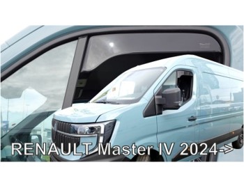 ΑΝΕΜΟΘΡΑΥΣΤΕΣ ΓΙΑ RENAULT MASTER IV ΚΟΝΤΟ 2024+ ΖΕΥΓΑΡΙ ΑΠΟ ΕΥΚΑΜΠΤΟ ΦΙΜΕ ΠΛΑΣΤΙΚΟ HEKO - 2 ΤΕΜ.