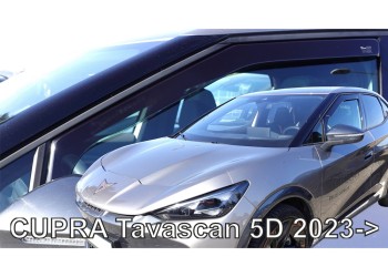 ΑΝΕΜΟΘΡΑΥΣΤΕΣ ΓΙΑ CUPRA TAVASCAN 5D 2023+ ΖΕΥΓΑΡΙ ΑΠΟ ΕΥΚΑΜΠΤΟ ΦΙΜΕ ΠΛΑΣΤΙΚΟ HEKO - 2 ΤΕΜ