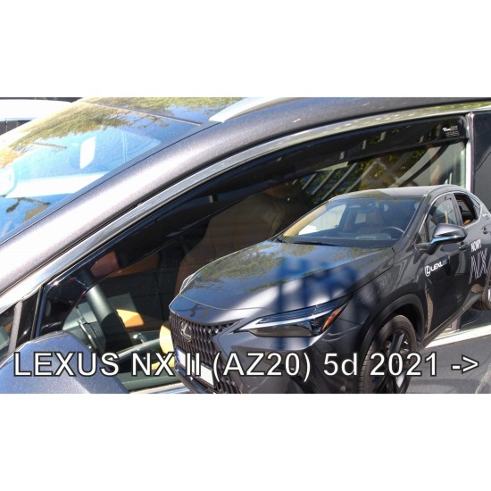ΑΝΕΜΟΘΡΑΥΣΤΕΣ ΓΙΑ LEXUS NX (AZ20) 5D 2021+?  ΖΕΥΓΑΡΙ ΑΠΟ ΕΥΚΑΜΠΤΟ ΦΙΜΕ ΠΛΑΣΤΙΚΟ HEKO - 2 ΤΕΜ.