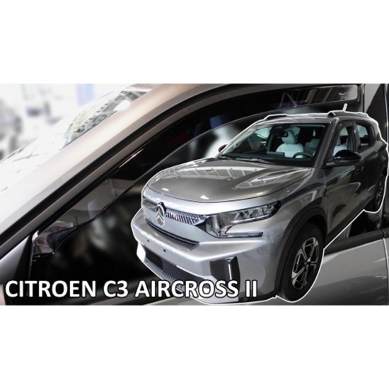 ΑΝΕΜΟΘΡΑΥΣΤΕΣ ΓΙΑ CITROEN C3 IV 5D 2024+ / E-C3 IV 5D 2024+ ΣΕΤ ΑΥΤΟΚΙΝΗΤΟΥ ΑΠΟ ΕΥΚΑΜΠΤΟ ΦΙΜΕ ΠΛΑΣΤΙΚΟ HEKO - 4 ΤΕΜ.