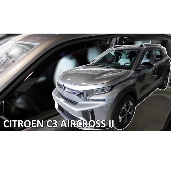 ΑΝΕΜΟΘΡΑΥΣΤΕΣ ΓΙΑ CITROEN C3 AIRCROSS / e-C3 AIRCROSS 5D 2024+ ΣΕΤ ΑΥΤΟΚΙΝΗΤΟΥ ΑΠΟ ΕΥΚΑΜΠΤΟ ΦΙΜΕ ΠΛΑΣΤΙΚΟ HEKO - 4 ΤΕΜ.