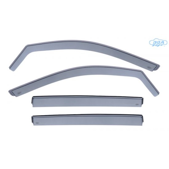 ΣΕΤ ΑΝΕΜΟΘΡΑΥΣΤΕΣ ΓΙΑ VW T-CROSS 5D 2019+ ΑΠΟ ΕΥΚΑΜΠΤΟ ΧΥΤΟ ΑΚΡΥΛΙΚΟ ΓΥΑΛΙ  (CAST ACRYLIC GLASS) DGA - 4 ΤΕΜ.