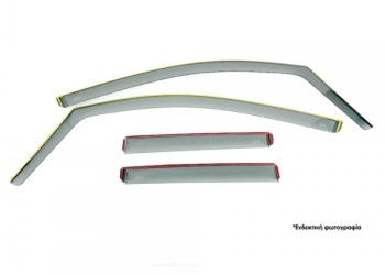 ΣΕΤ ΑΝΕΜΟΘΡΑΥΣΤΕΣ ΓΙΑ SKODA OCTAVIA A8 5D LIFTBACK 2020+ ΑΠΟ ΕΥΚΑΜΠΤΟ ΧΥΤΟ ΑΚΡΥΛΙΚΟ ΓΥΑΛΙ (CAST ACRYLIC GLASS) DGA - 4 ΤΕΜ.