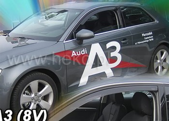 ΑΝΕΜΟΘΡΑΥΣΤΕΣ ΓΙΑ AUDI A3 / 8V SPORTBACK 3D 2013-2019 ΖΕΥΓΑΡΙ ΑΠΟ ΕΥΚΑΜΠΤΟ ΦΙΜΕ ΠΛΑΣΤΙΚΟ HEKO - 2 ΤΕΜ.