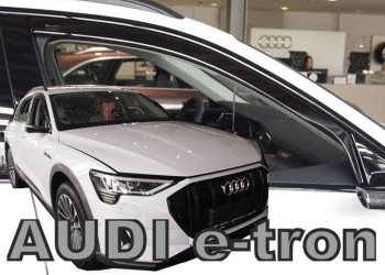 ΑΝΕΜΟΘΡΑΥΣΤΕΣ ΓΙΑ AUDI E-TRON 5D 2018-2021 ΖΕΥΓΑΡΙ ΑΠΟ ΕΥΚΑΜΠΤΟ ΦΙΜΕ ΠΛΑΣΤΙΚΟ HEKO - 2 ΤΕΜ.