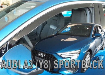 ΑΝΕΜΟΘΡΑΥΣΤΕΣ ΓΙΑ AUDI A3 Y8 LIMOUSINE 4D 2020-2021 / A3 Y8 SPORTBACK 5D 2020-2021 ΖΕΥΓΑΡΙ ΑΠΟ ΕΥΚΑΜΠΤΟ ΦΙΜΕ ΠΛΑΣΤΙΚΟ HEKO - 2 ΤΕΜ.