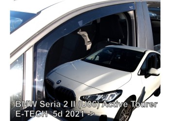 ΑΝΕΜΟΘΡΑΥΣΤΕΣ ΓΙΑ BMW 2 ACTIVE TOURER (U06) 5D 2021+  ΣΕΤ ΑΥΤΟΚΙΝΗΤΟΥ ΑΠΟ ΕΥΚΑΜΠΤΟ ΦΙΜΕ ΠΛΑΣΤΙΚΟ HEKO - 4 ΤΕΜ.