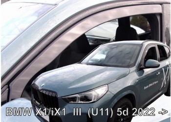 ΑΝΕΜΟΘΡΑΥΣΤΕΣ ΓΙΑ BMW X1 (U11) /iX1 5D 2022+  ΣΕΤ ΑΥΤΟΚΙΝΗΤΟΥ ΑΠΟ ΕΥΚΑΜΠΤΟ ΦΙΜΕ ΠΛΑΣΤΙΚΟ HEKO - 4 ΤΕΜ.