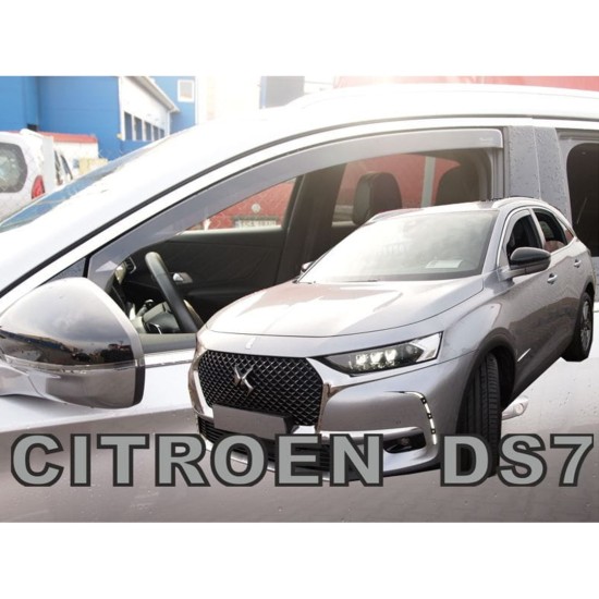 ΑΝΕΜΟΘΡΑΥΣΤΕΣ ΓΙΑ CITROEN DS7 CROSSBACK 5D 2018-2021 ΖΕΥΓΑΡΙ ΑΠΟ ΕΥΚΑΜΠΤΟ ΦΙΜΕ ΠΛΑΣΤΙΚΟ HEKO - 2 ΤΕΜ.