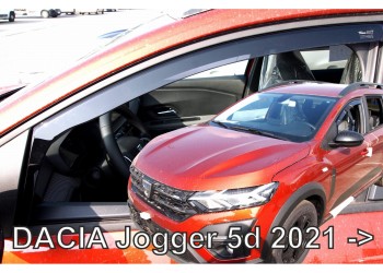 ΑΝΕΜΟΘΡΑΥΣΤΕΣ ΓΙΑ DACIA JOGGER 5D 2021+  ΖΕΥΓΑΡΙ ΑΠΟ ΕΥΚΑΜΠΤΟ ΦΙΜΕ ΠΛΑΣΤΙΚΟ HEKO - 2 ΤΕΜ.