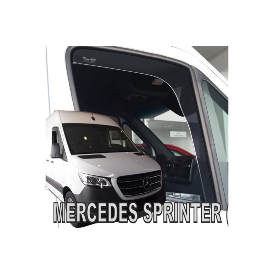 ΑΝΕΜΟΘΡΑΥΣΤΕΣ ΓΙΑ MERCEDES SPRINTER W907 2D 2018+ ΖΕΥΓΑΡΙ VAN ΑΠΟ ΕΥΚΑΜΠΤΟ ΦΙΜΕ ΠΛΑΣΤΙΚΟ HEKO - 2 ΤΕΜ.