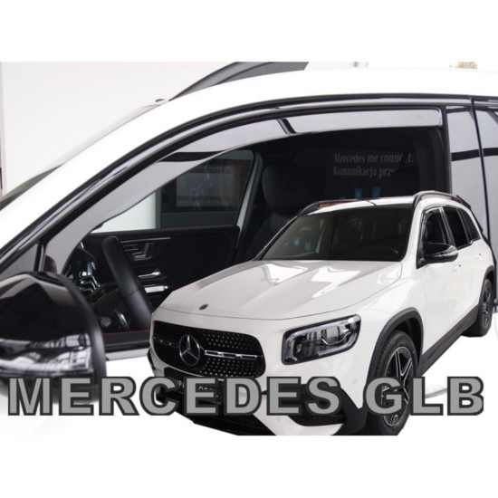 ΑΝΕΜΟΘΡΑΥΣΤΕΣ ΓΙΑ MERCEDES GLB X247 5D 2019+ ΖΕΥΓΑΡΙ ΑΠΟ ΕΥΚΑΜΠΤΟ ΦΙΜΕ ΠΛΑΣΤΙΚΟ HEKO - 2 ΤΕΜ.