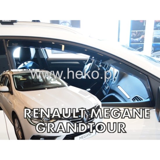 ΑΝΕΜΟΘΡΑΥΣΤΕΣ ΓΙΑ RENAULT MEGANE 5D 2016+ ΖΕΥΓΑΡΙ ΑΠΟ ΕΥΚΑΜΠΤΟ ΦΙΜΕ ΠΛΑΣΤΙΚΟ HEKO - 2 ΤΕΜ.