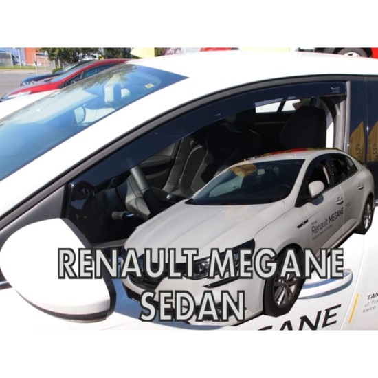ΑΝΕΜΟΘΡΑΥΣΤΕΣ ΓΙΑ RENAULT MEGANE 5D 2016+ ΖΕΥΓΑΡΙ ΑΠΟ ΕΥΚΑΜΠΤΟ ΦΙΜΕ ΠΛΑΣΤΙΚΟ HEKO - 2 ΤΕΜ.