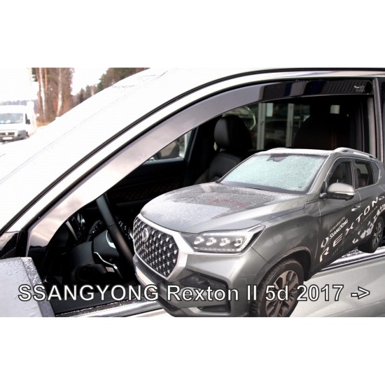 ΑΝΕΜΟΘΡΑΥΣΤΕΣ ΓΙΑ SSANGYONG REXTON 5D 2017+ ΖΕΥΓΑΡΙ ΑΠΟ ΕΥΚΑΜΠΤΟ ΦΙΜΕ ΠΛΑΣΤΙΚΟ HEKO - 2 ΤΕΜ.