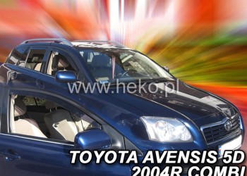 ΑΝΕΜΟΘΡΑΥΣΤΕΣ ΓΙΑ TOYOTA AVENSIS (T25) 4D SEDAN 2003-2009 ΖΕΥΓΑΡΙ ΑΠΟ ΕΥΚΑΜΠΤΟ ΦΙΜΕ ΠΛΑΣΤΙΚΟ HEKO - 2 ΤΕΜ.