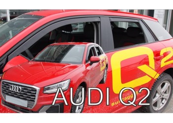 ΑΝΕΜΟΘΡΑΥΣΤΕΣ ΓΙΑ AUDI Q2 5D 2016+ ΣΕΤ ΑΥΤΟΚΙΝΗΤΟΥ ΑΠΟ ΕΥΚΑΜΠΤΟ ΦΙΜΕ ΠΛΑΣΤΙΚΟ HEKO - 4 ΤΕΜ.