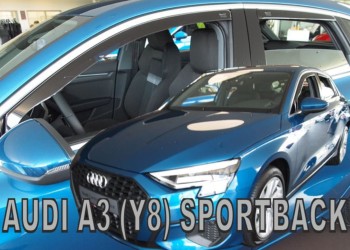 ΑΝΕΜΟΘΡΑΥΣΤΕΣ ΓΙΑ AUDI A3 Y8 SPORTBACK 5D 2020+ ΣΕΤ ΑΥΤΟΚΙΝΗΤΟΥ ΑΠΟ ΕΥΚΑΜΠΤΟ ΦΙΜΕ ΠΛΑΣΤΙΚΟ HEKO - 4 ΤΕΜ.