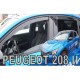 ΑΝΕΜΟΘΡΑΥΣΤΕΣ ΓΙΑ OPEL CORSA F 5D 2019+ / PEUGEOT 208 5D 2019+ ΣΕΤ ΑΥΤΟΚΙΝΗΤΟΥ ΑΠΟ ΕΥΚΑΜΠΤΟ ΦΙΜΕ ΠΛΑΣΤΙΚΟ HEKO - 4 ΤΕΜ.