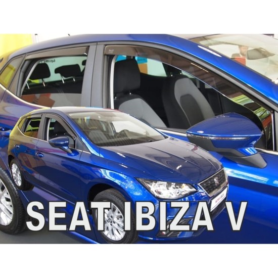 ΑΝΕΜΟΘΡΑΥΣΤΕΣ ΓΙΑ SEAT IBIZA 5D 2017+ ΣΕΤ ΑΥΤΟΚΙΝΗΤΟΥ ΑΠΟ ΕΥΚΑΜΠΤΟ ΦΙΜΕ ΠΛΑΣΤΙΚΟ HEKO - 4 ΤΕΜ.