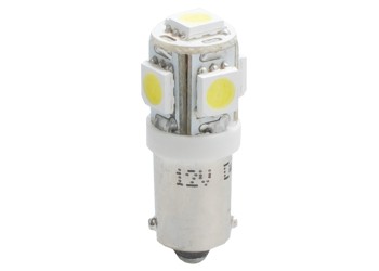 T4W 12V 1,2W BA9s (ΜΙΝΙΟΝ) LED 5xSMD5050 ΛΕΥΚΟ BLISTER 2ΤΕΜ. M-TECH