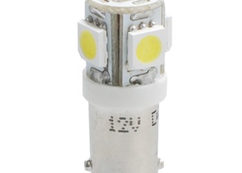 T4W 12V 1,2W BA9s (ΜΙΝΙΟΝ) LED 5xSMD5050 ΛΕΥΚΟ BLISTER 2ΤΕΜ. M-TECH