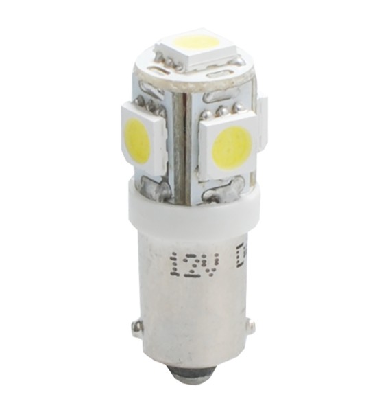 T4W 12V 1,2W BA9s (ΜΙΝΙΟΝ) LED 5xSMD5050 ΛΕΥΚΟ BLISTER 2ΤΕΜ. M-TECH