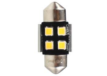 ΛΑΜΠΑΚΙΑ ΠΛΑΦΟΝΙΕΡΑΣ C5W/C10W 12V SV8.5 0,5W 31mm 4xSMD2835 LED OSRAM CAN-BUS ΛΕΥΚΟ 2ΤΕΜ. M-TECH
