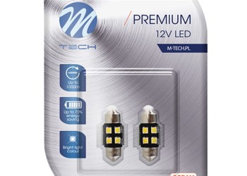 ΛΑΜΠΑΚΙΑ ΠΛΑΦΟΝΙΕΡΑΣ C5W/C10W 12V SV8.5 0,5W 31mm 4xSMD2835 LED OSRAM CAN-BUS ΛΕΥΚΟ 2ΤΕΜ. M-TECH